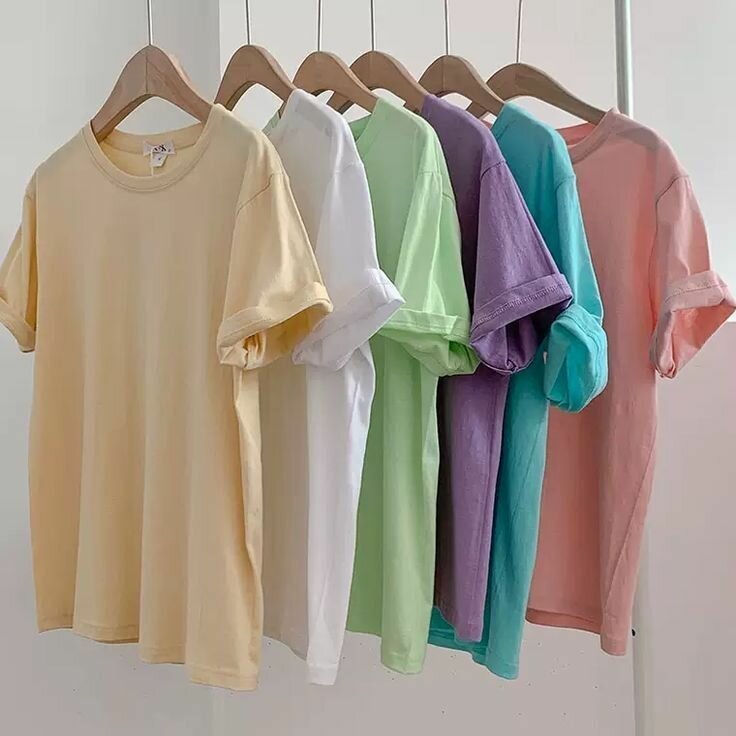 T-shirts colorés unisexes
