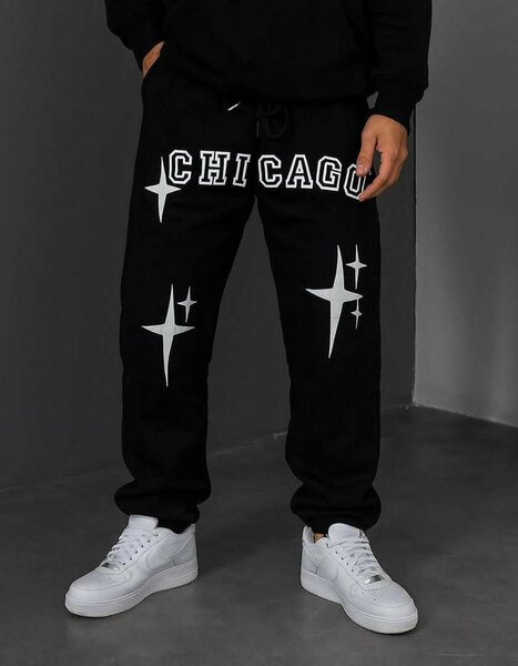 Jogging noir 'Chicago' unisexe