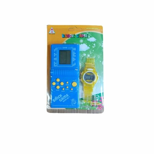 Jeu &eacute;lectronique Mini Tetris Avec Montre- Brick Game 