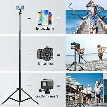 Trépied Selfie avec Lumière LED