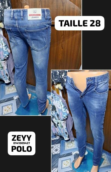 Jeans Skinny Bleu Foncé Taille 28