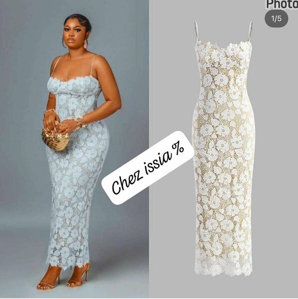 Élégance Robe Longue en Dentelle