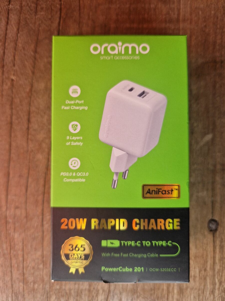 Chargeur rapide Oraimo 20W