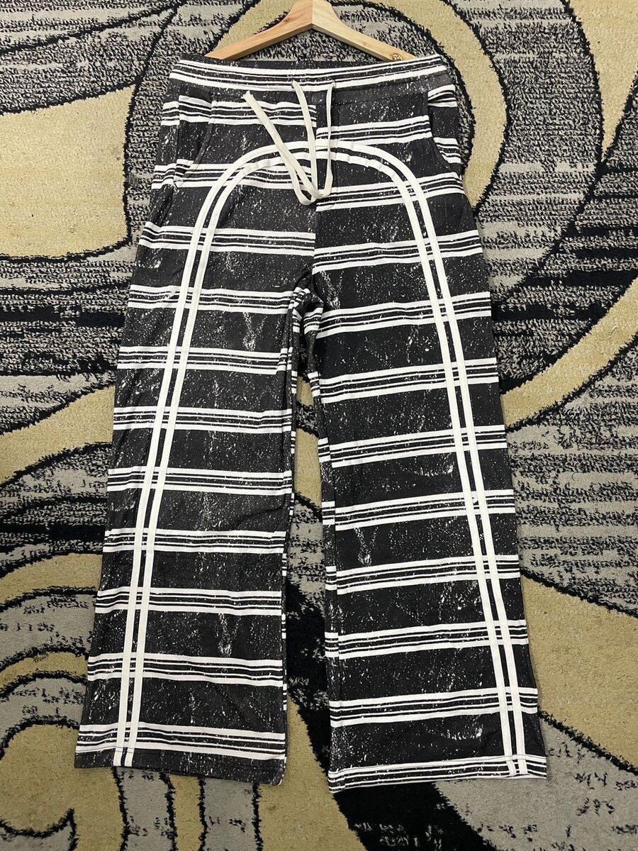 Pantalons rayés décontractés