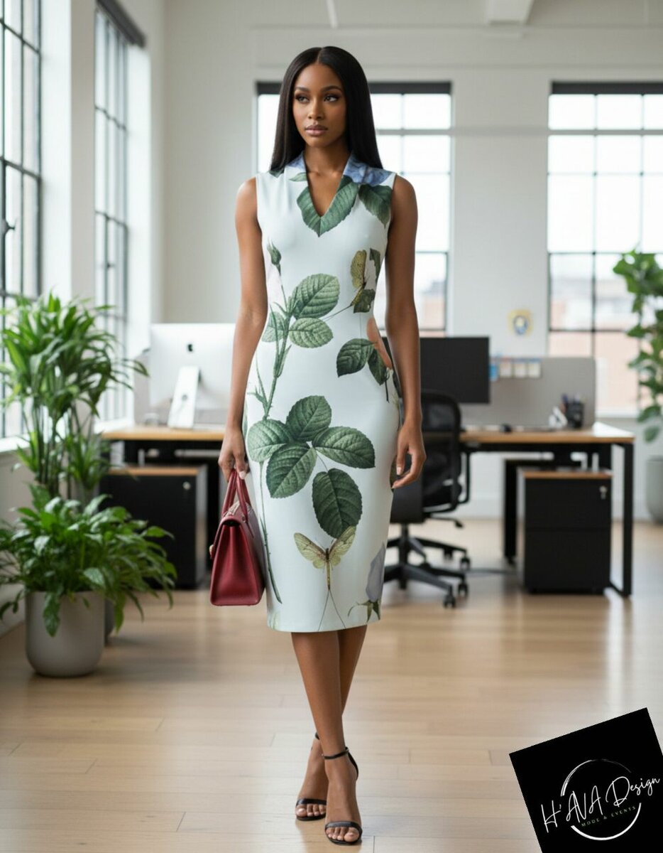 Robe Élégante à Motif