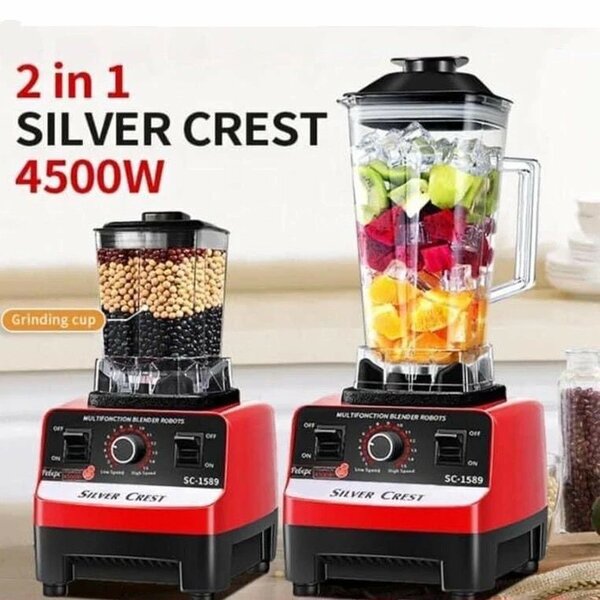 Electric 2 In 1 Silver Crest Blender
