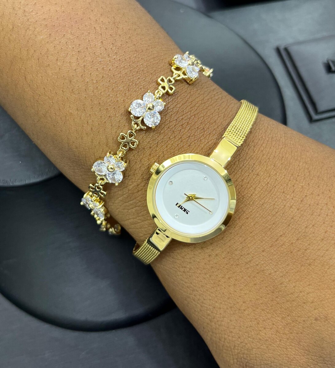 Watch and bracelet set