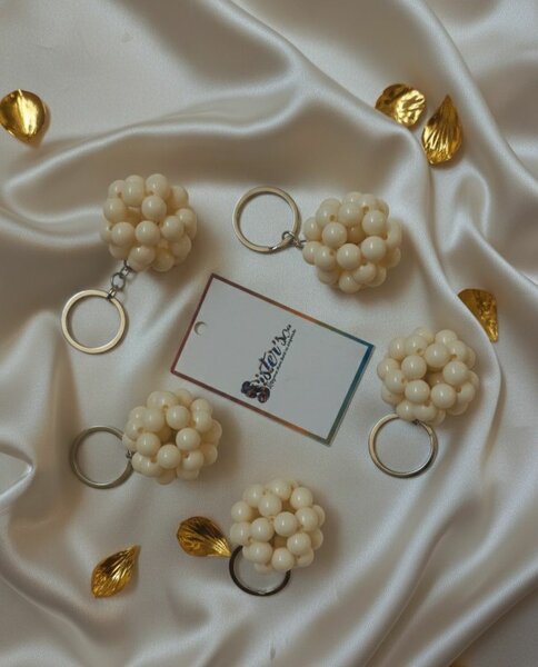 Porte-clés perles élégants