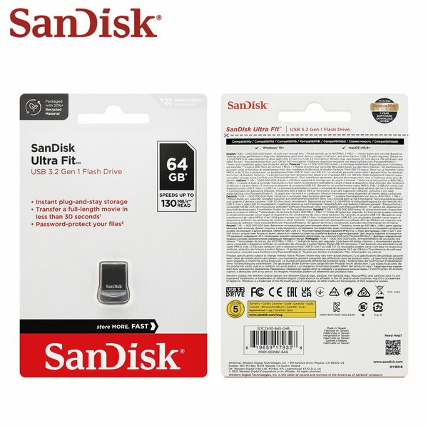 SanDisk Ultra Fit 64GB USB 3.2