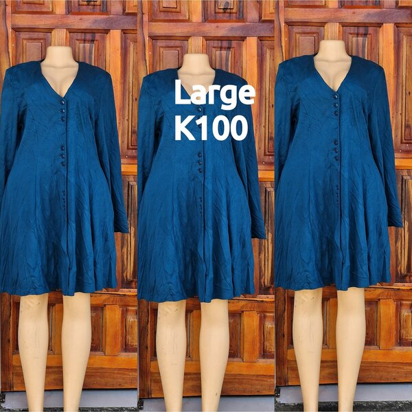 Beautiful and high quality women's dress blue