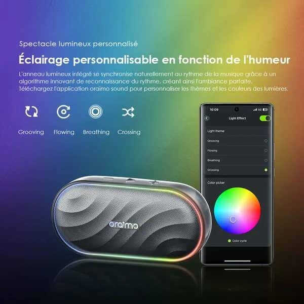 Enceinte Bluetooth Lumineuse