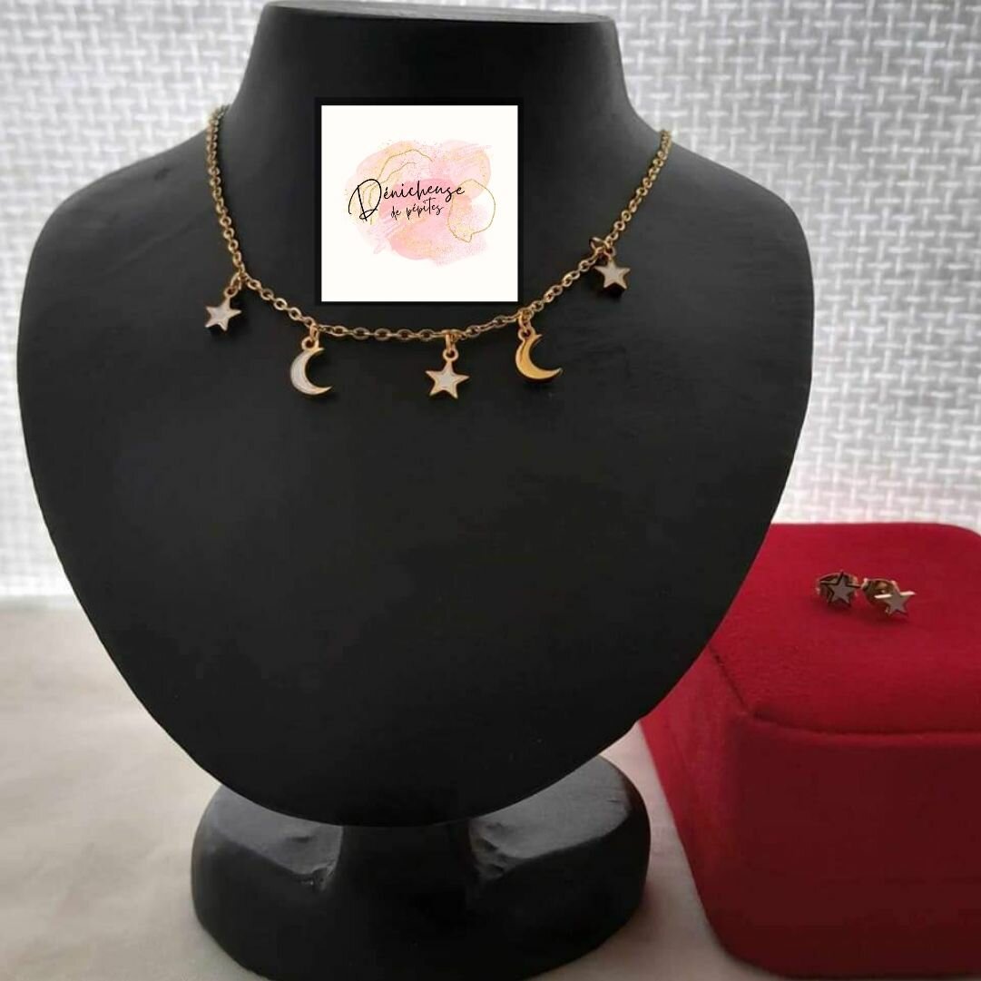 Complet chaine + boucles d'oreilles