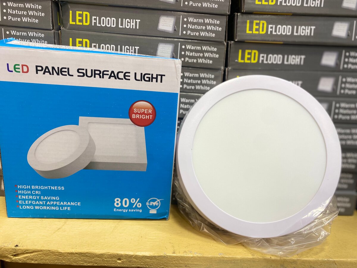 Panneau LED rond encastré ultra-plat