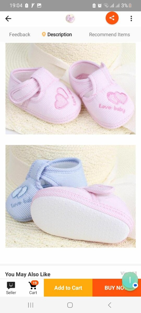 Baby soft soled shoes for infant