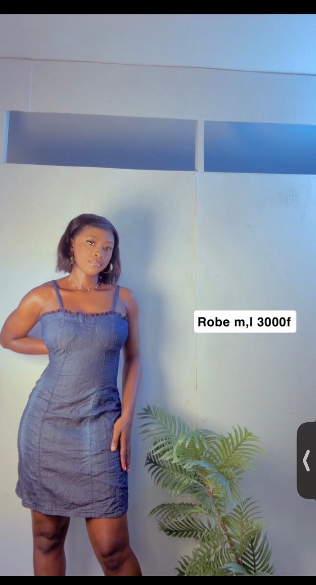 Robe en jean moderne