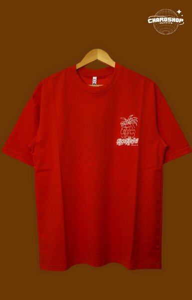 T-shirt unisexe rouge imprimé