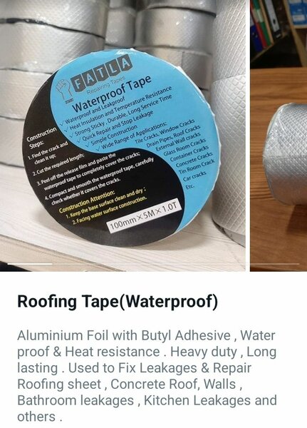 Waterproof Roofing Tape, 50mmX5mtrX36Pcs