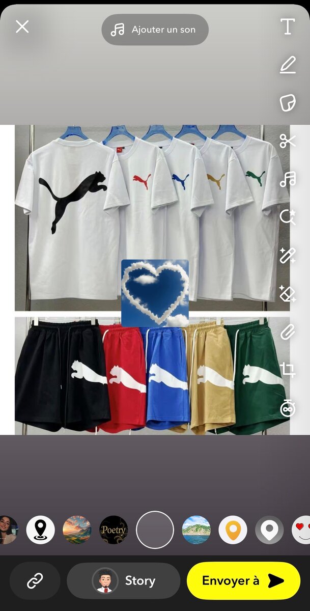 Ensemble T-shirt et short sportswear