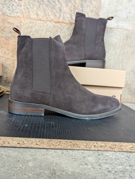 BERLUTI PARIS SUED BOOTS