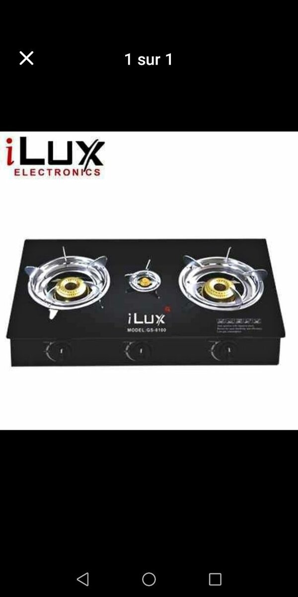 Cuisinier ilux vitré 3 feux