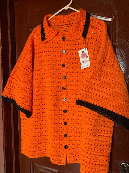 Male crocheted dress up shirts