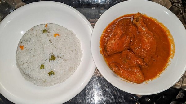 Délicieux Plat Riz et Poulet