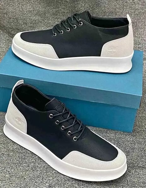 Chaussures basses en cuir noir pour homme