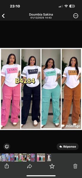 T-shirt ZARA femme coloré