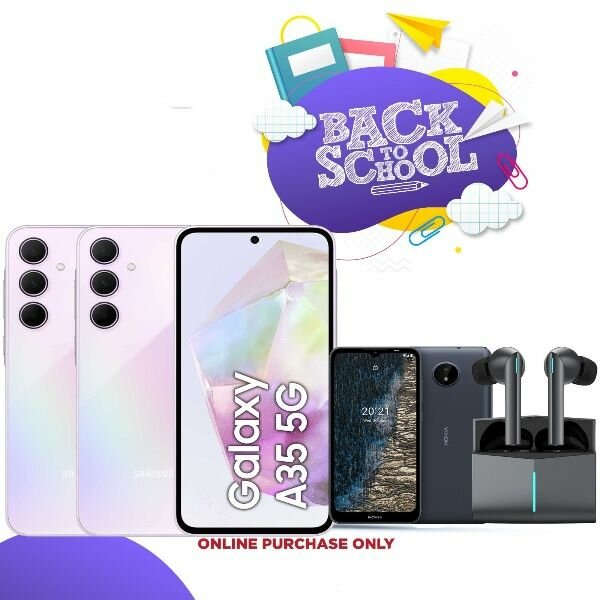 Samsung A35 (256gb/8gb) 5G plus free Nokia C20 and Tonemac X