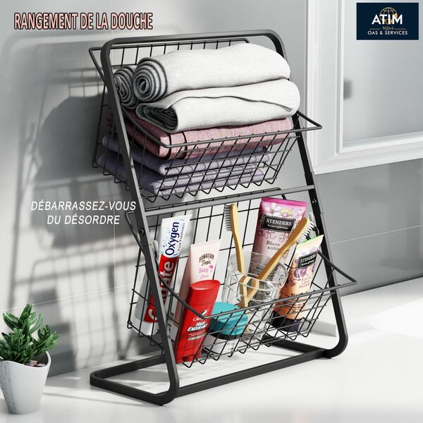 Étagère de salle de bain