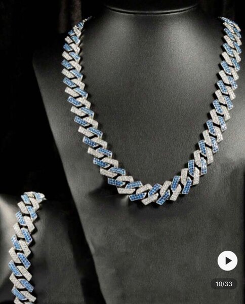 Collier cubain strass papillon