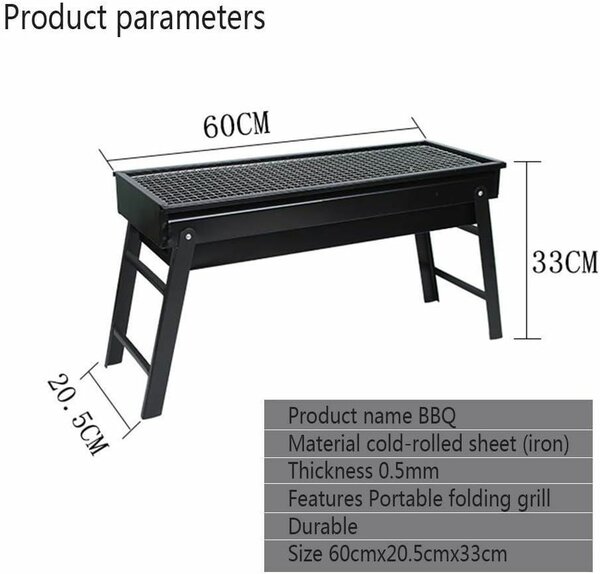 Barbecue pliable mobile.