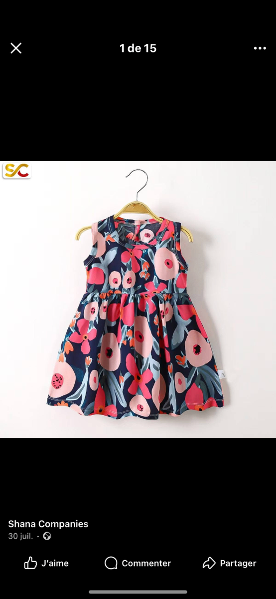 Robe Fleurie Enfant Été