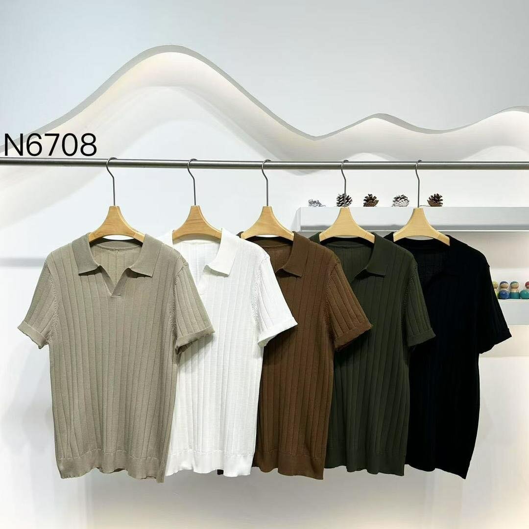 Polo homme en tricot élégant