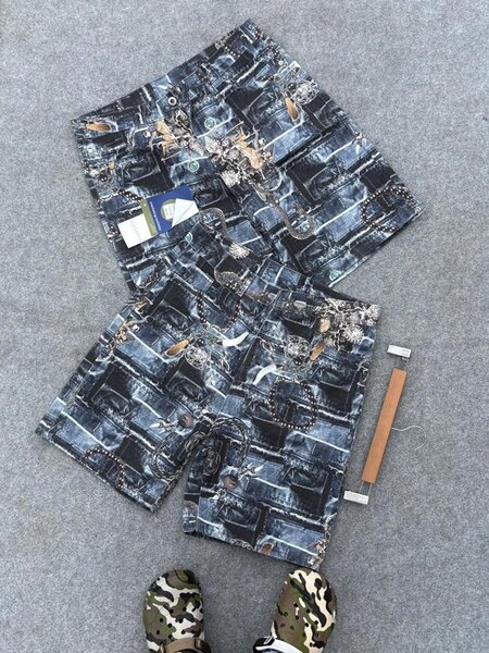 Shorts en jean imprimé tendance