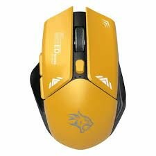 Souris sans fil jaune gaming