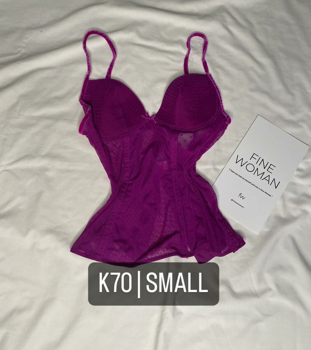 Beautiful women's nightgown purple