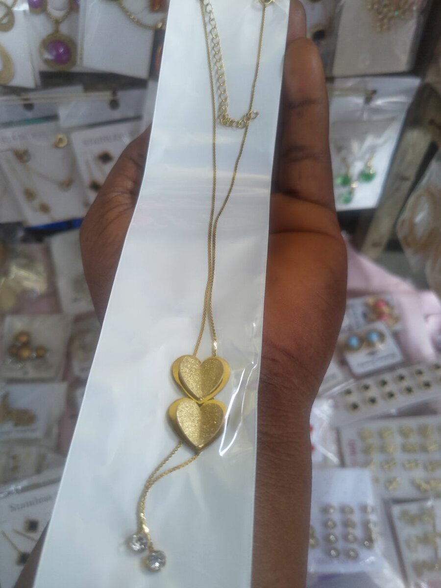 Collier coeur doré élégant