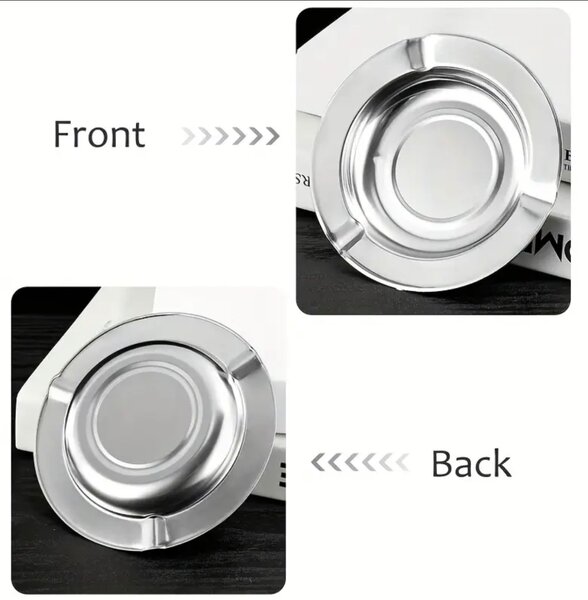 Cendrier en acier inox