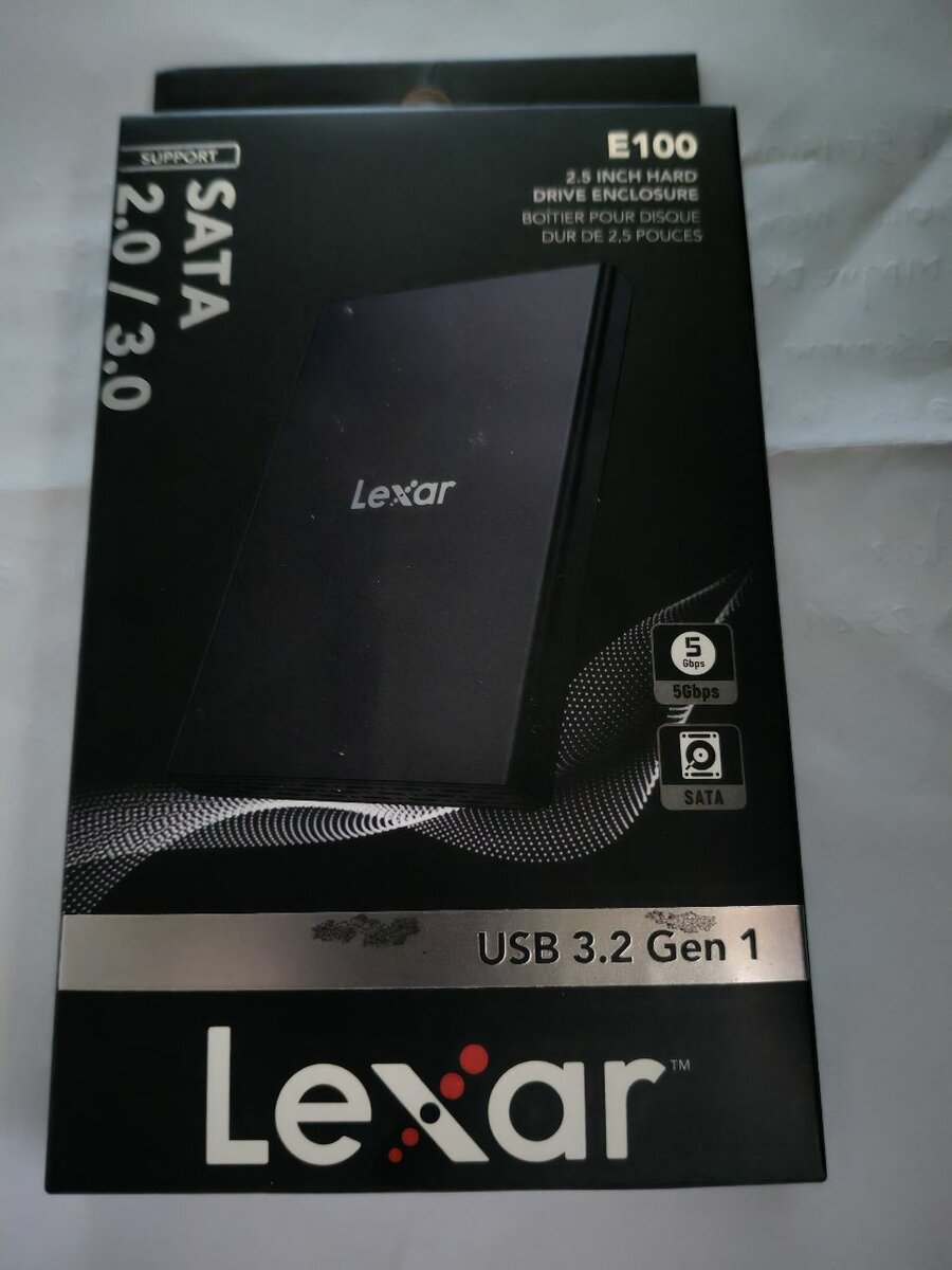 Lexar E100 Boîtier Disque Dur 2.5" USB 3.2