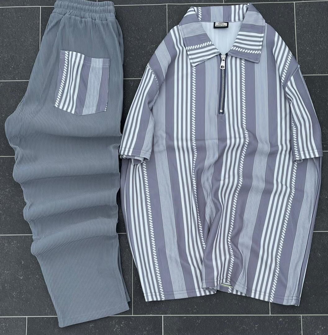 Ensemble décontracté rayé