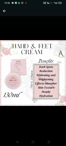 Hand and feet cream