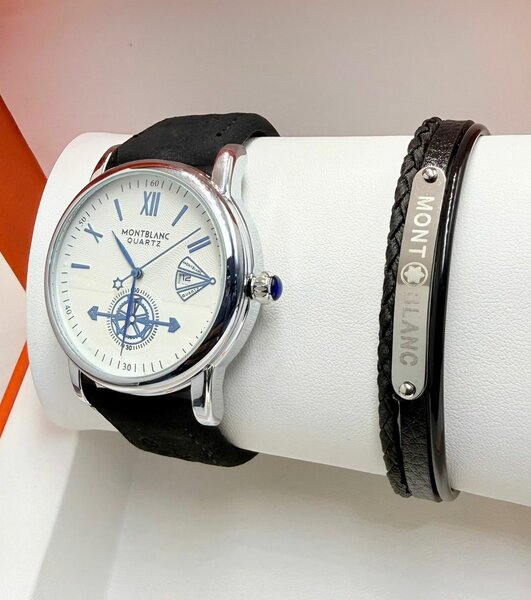 Montblanc Montre Homme - Bracelet Cuir