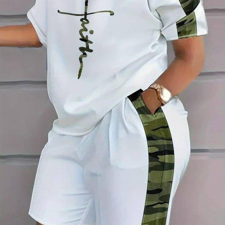 Ladies top and down available