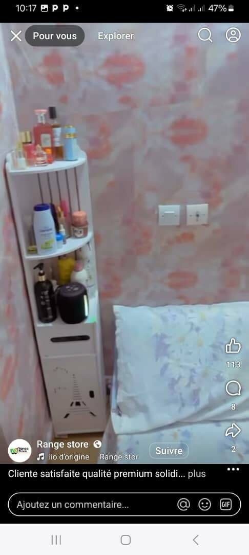 Étagère de Salle Bain Multifonction