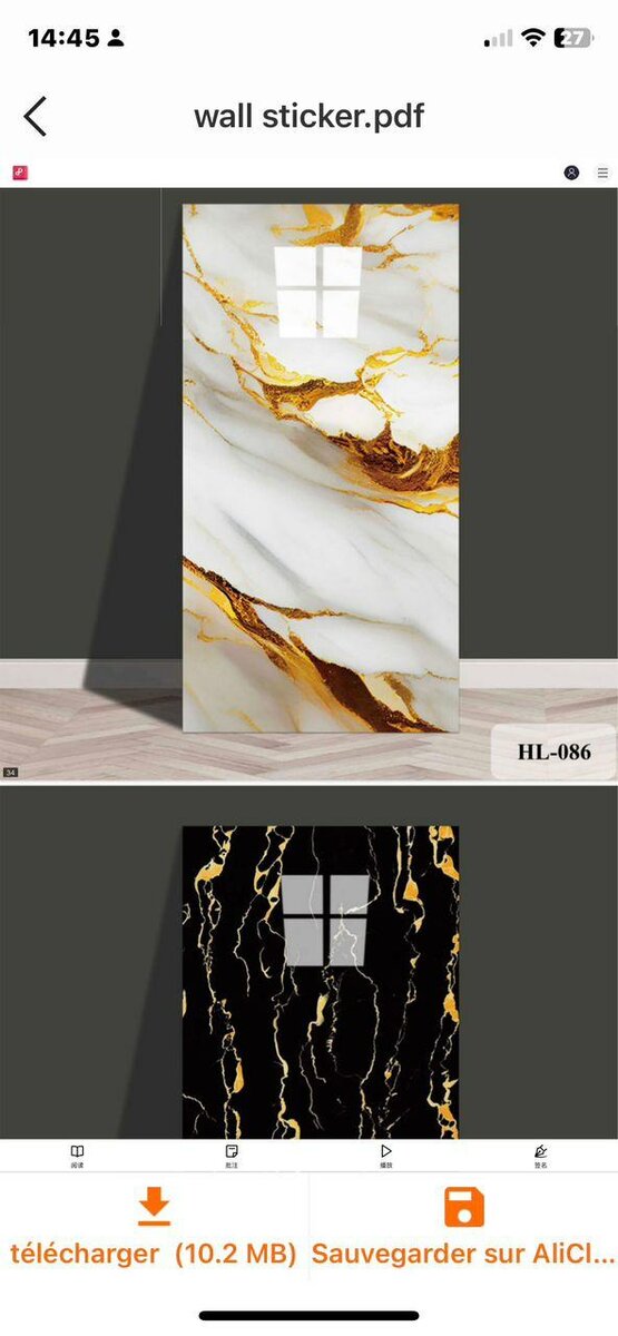 Papier PVC autocollant