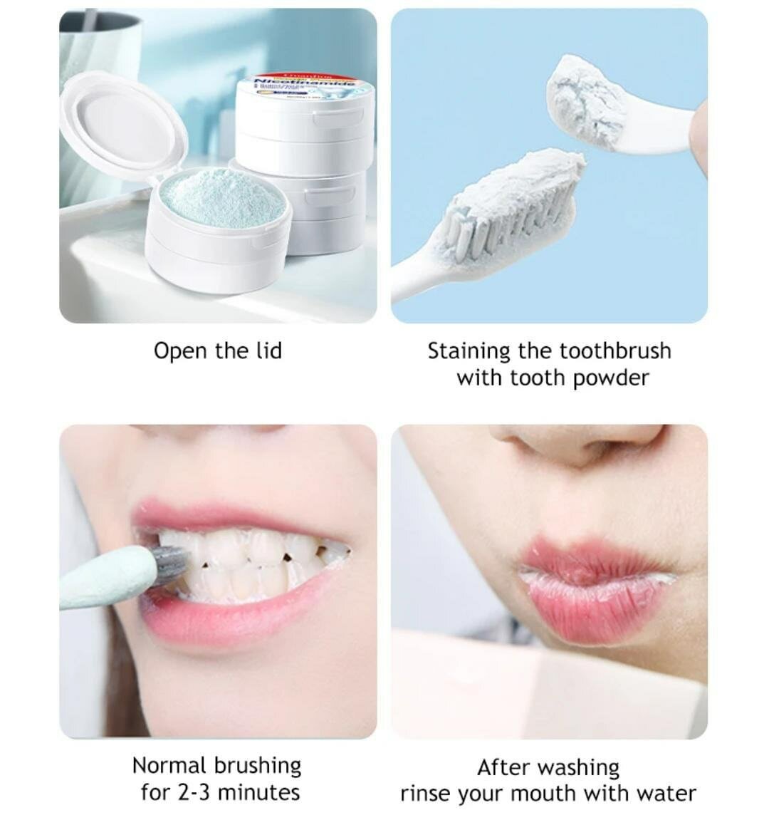 Poudre Dentaire Acide Hyaluronique