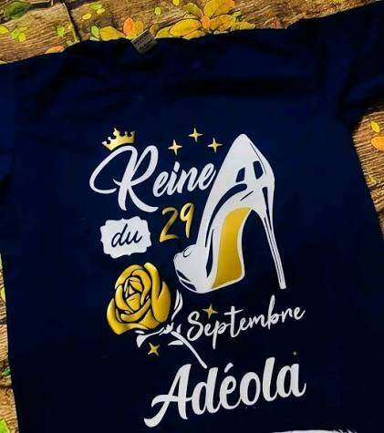 T-shirts d'anniversaire personnalisés