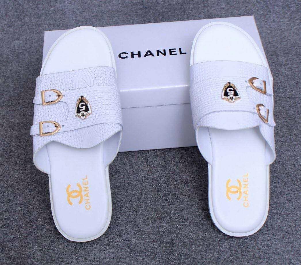 Sandales de luxe en cuir blanc