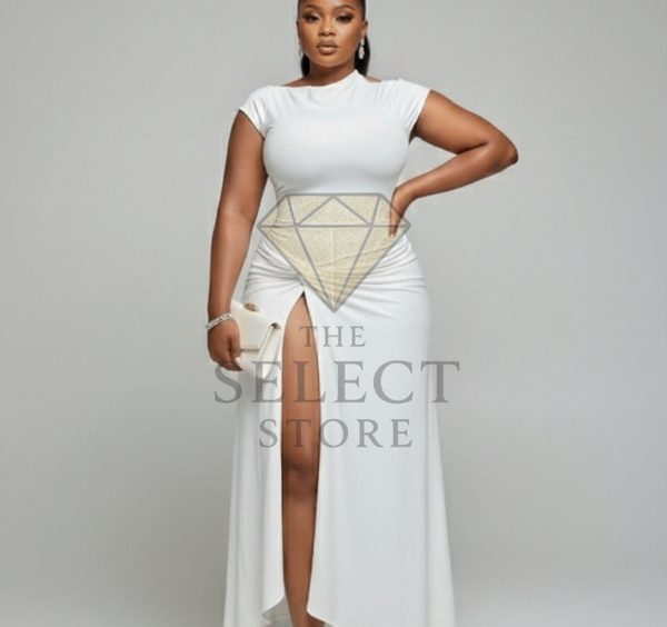 Robe élégante fendue